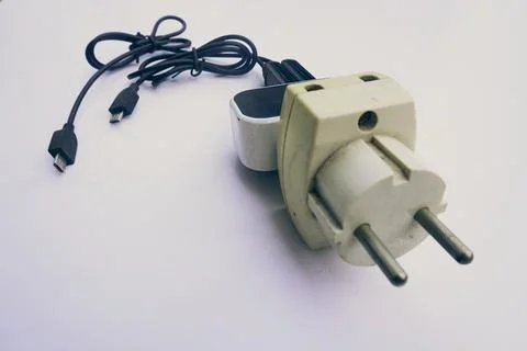 Charging electronic Foto stock