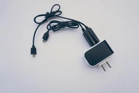 Charging electronic Foto stock