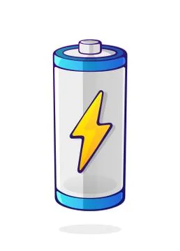 Charging energy status of electrical device accumulator Stock Illustration