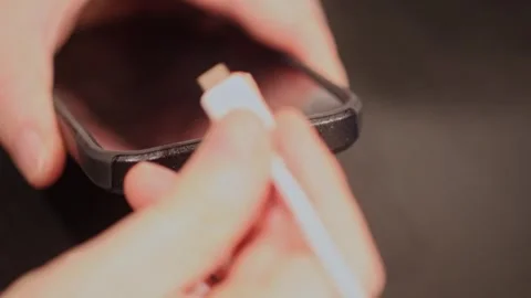 Charging Phone - Slow Stock Footage 322187334