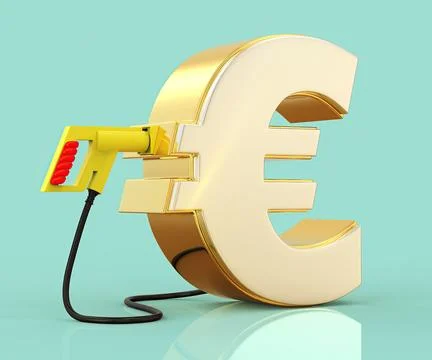 Charging plug with gold Euro Stock Illustration