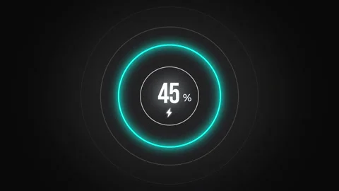 Charging screen percent, screen cell pho... | Stock Video | Pond5
