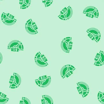 Charging speed electric glyph vector seamless pattern Stock Illustration