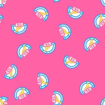 Charging speed electric vector seamless pattern Illustrazione stock
