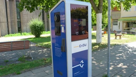 Charging station Closeup Stock Footage 220009809