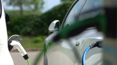 Charging Station Stock Footage 136327589
