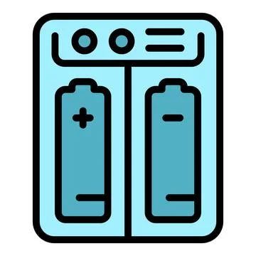 Charging vape battery icon vector flat Stock Illustration