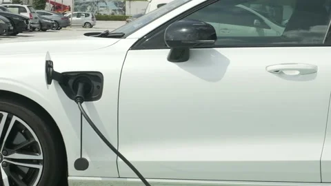 Charging A Volvo Stock Footage 137765040