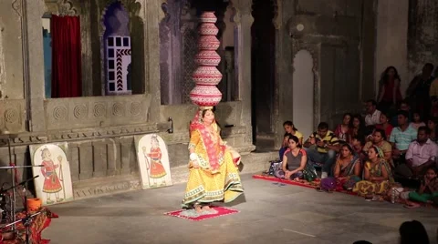 Chari Folk Dance of Rajasthan Stock Footage 54657328