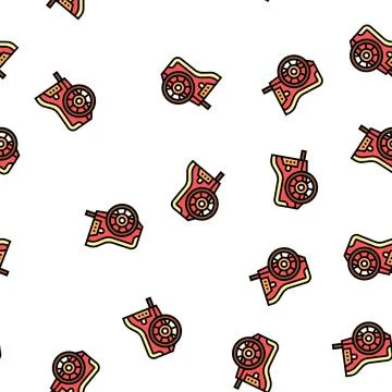 Chariot ancient greece vector seamless pattern Stock Illustration