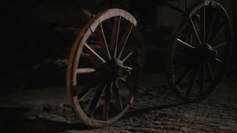 Chariot Wheels at night 스톡 동영상 104183703