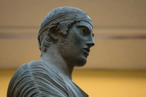 Charioteer of Delphi Stock Photos