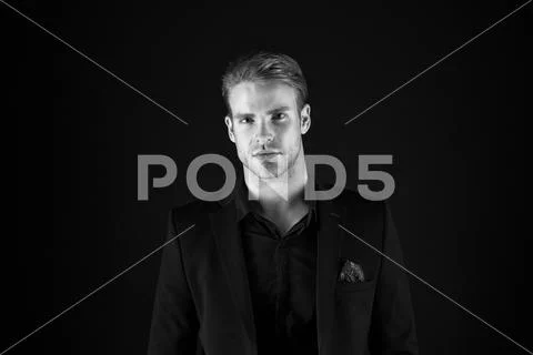 Charismatic and confident. Business couch or expert. Office worker. Man of Stock Photos