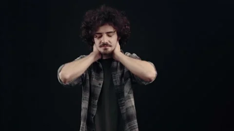 The charismatic, optimistic young man shows his joy by shouting the word wow Vídeo Stock 152733163