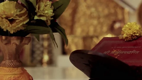 Charitra book of Sai Baba Stock Footage 143615286