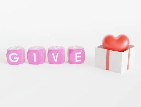 Charity 3d image Foto stock