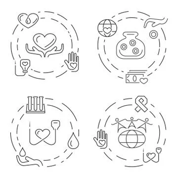 Charity and donation Stock Illustration