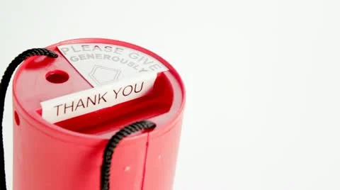 Charity Box Stock Footage 12151357
