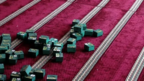 Charity box in the mosque Stock Footage 170764336