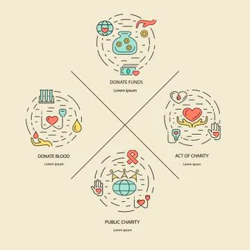 Charity design concept Stock Illustration