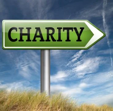 Charity donation Illustrazione stock