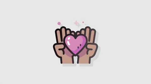 Charity icon animation alpha Stock Footage 157547467