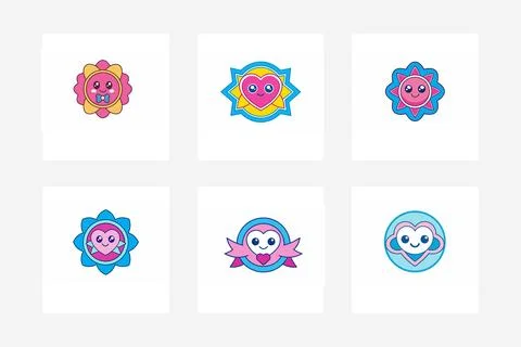 Charity logo design Stock Illustration