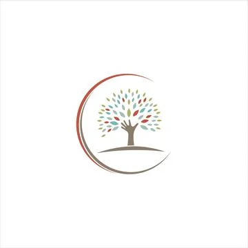 Charity logo design template Stock Illustration