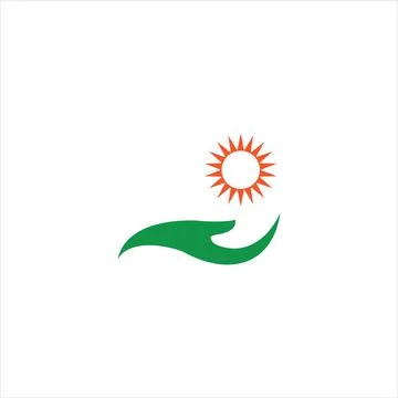 Charity logo design template Stock Illustration