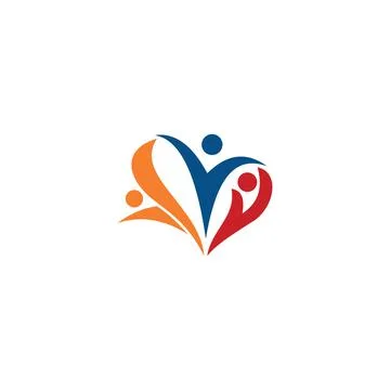 Charity logo design template Stock-Illustration