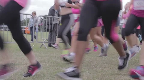 Charity Run (Ungraded) Stock Footage