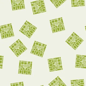 Charity shop glyph seamless pattern Ilustración de archivo