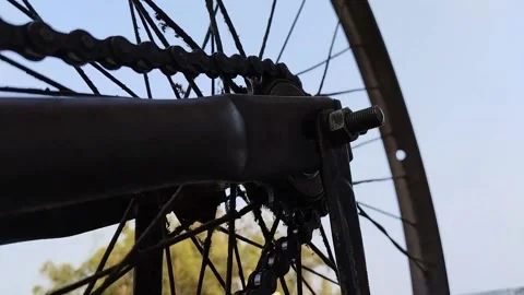 Charkha or spinning wheel with chain &amp; sprocket Stock Footage 234933911