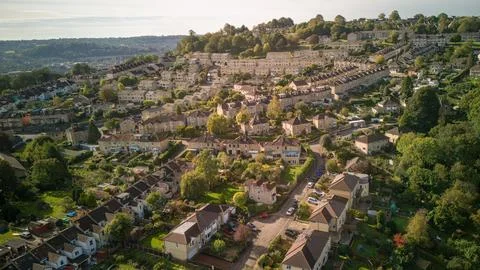 Charlcombe View Road. 스톡 사진