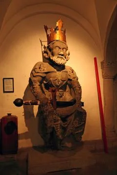 Charlemagne Statue Stock Photos
