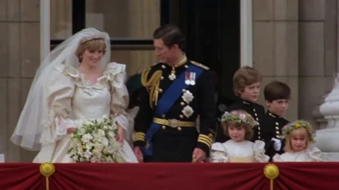 Charles and Diana Wedding. Arrivals at S... | Stock Video | Pond5