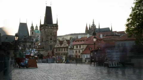 Charles bridge Stock Footage 505916