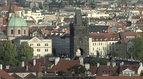 Charles Bridge Video stock 7882398