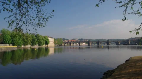 Charles bridge Stock Footage 37368419