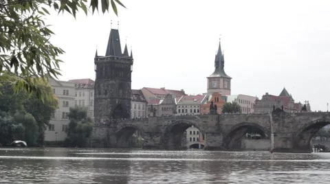 Charles Bridge Stock Footage 41417595