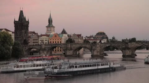 The Charles Bridge Stock Footage 52971414
