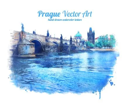 Charles bridge Stock Illustration