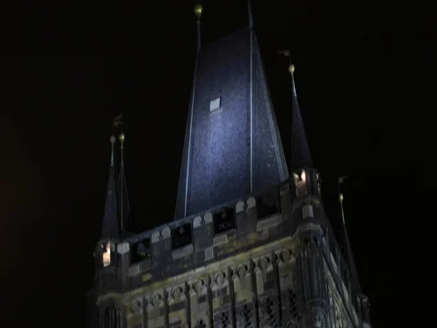 Charles Bridge Old Town Prague Stock Footage 74199024