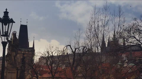 Charles Bridge in Prague. 動画素材 48361833