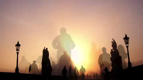 Charles Bridge Prague Stockbeeldmateriaal 62213298