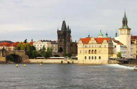 Charles Bridge in Prague Stock Photos