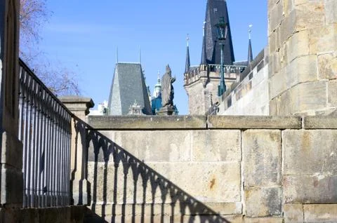 Charles bridge in prague Foto stock