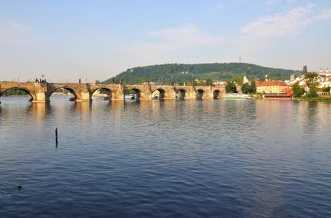 Charles Bridge in Prague. Stock Photos