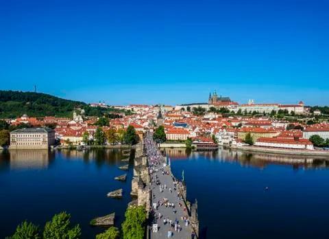 Charles Bridge in Prague Stock Photos
