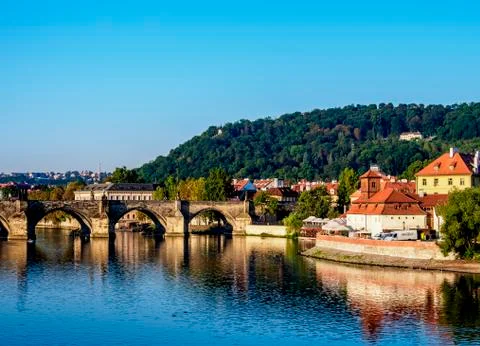 Charles Bridge in Prague Stock Photos